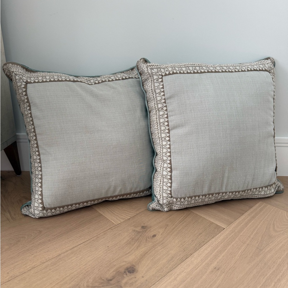 J QUEEN NEW YORK ‘Collette’ Set of Two Euro Shams - Picture 3 of 8